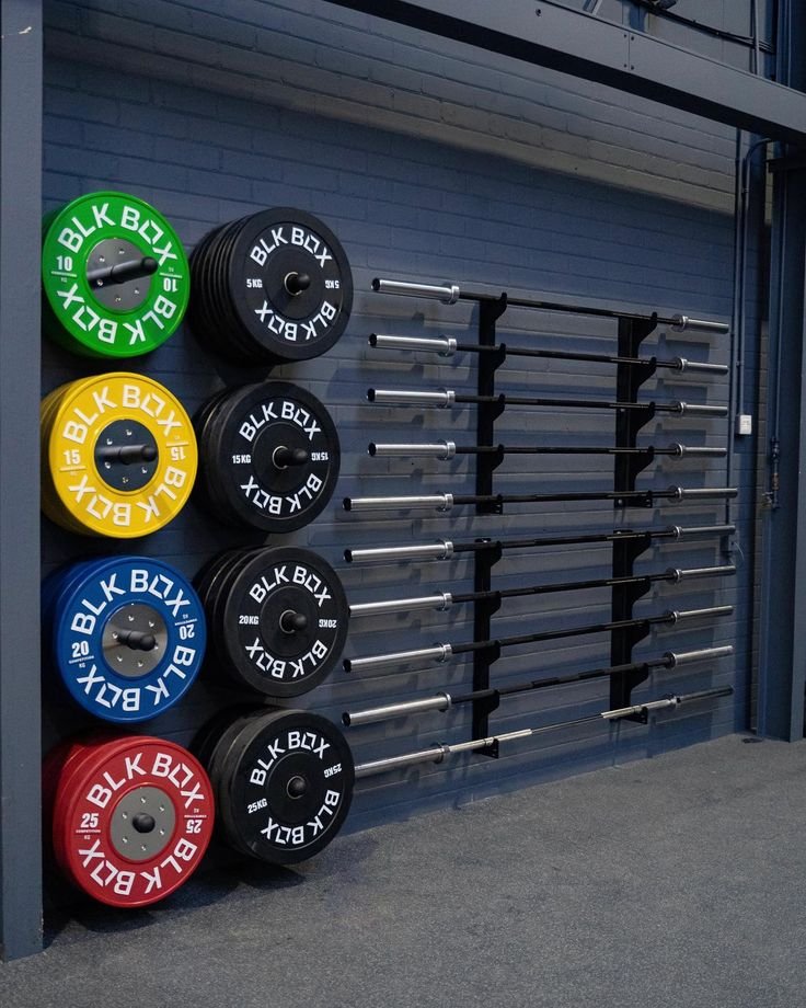 PEAKfitness gym equipment and storage